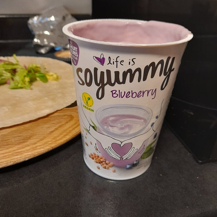 photo of ALDI Soyummy blueberry soya yoghurt shared by @clarewatters on  08 Feb 2021 - review