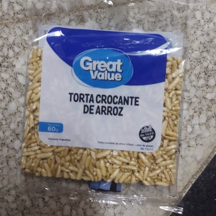 photo of Great Value  Torta Crocante de Arroz shared by @camibocca on  31 Jul 2021 - review