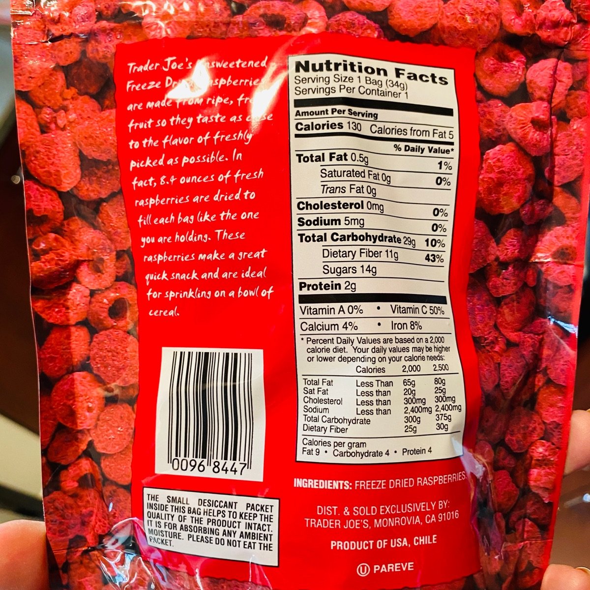 Trader Joe's Freeze Dried Raspberries Reviews abillion