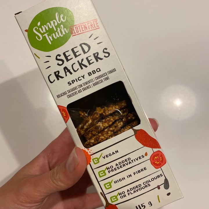 photo of Simple Truth Seeded crackers - spicy barbecue shared by @yogawithrhian on  28 Jul 2020 - review