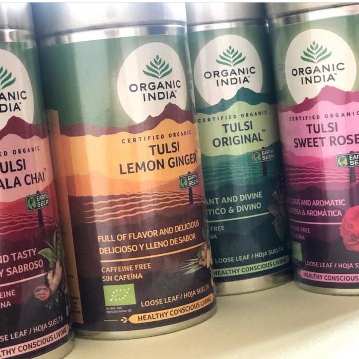review photo of Organic India Tulsi infusion shared by @peaceandrose on 26 Mar 2021 - review