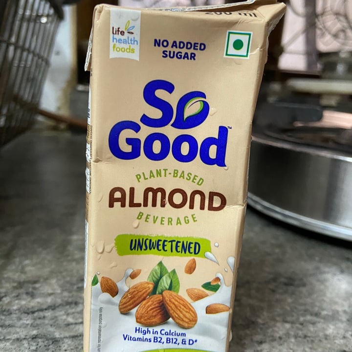 photo of So Good Almond Unsweetened shared by @adinteee on  27 Mar 2021 - review