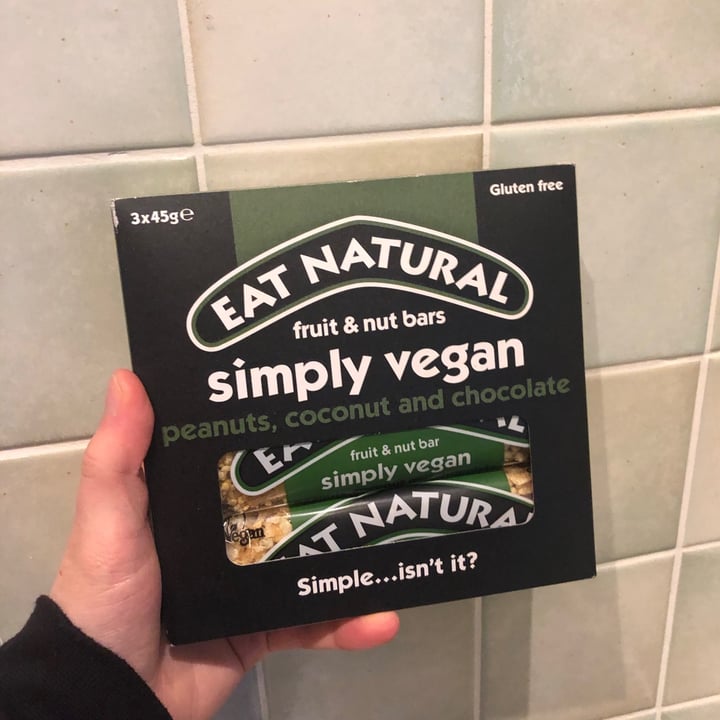 photo of Eat natural Simply Vegan Fruit and Nut Bar shared by @yourlocalvegan on  03 Dec 2020 - review
