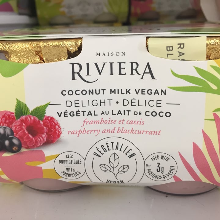 review photo of Maison Riviera Vegan Delight Raspberry and Blackcurrant Coconut Milk Yogurt shared by @dovaillancourt on 23 Jun 2021 - review