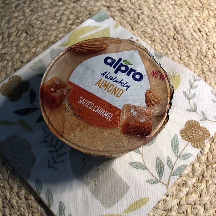 photo of Alpro Absolutely almond salted caramel shared by @alessiaegiorgio on  09 Apr 2022 - review