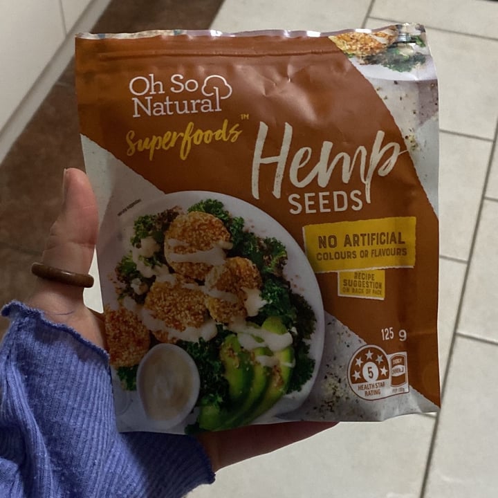 photo of Oh so Natural Wholefoods Hemp seeds shared by @ariellevegan on  25 Sep 2021 - review