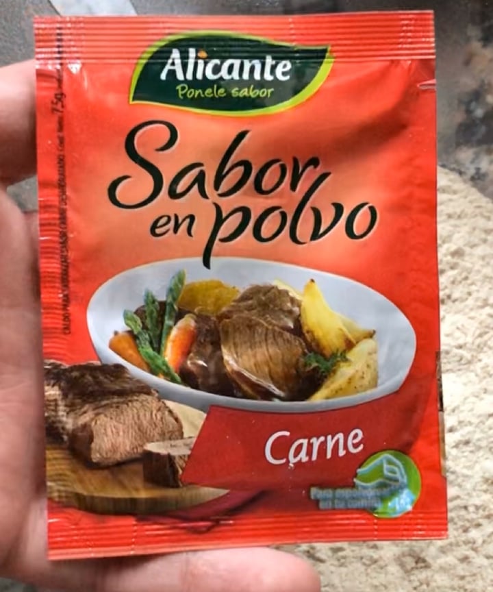 photo of Alicante Sabor en Polvo Carne shared by @fernandosuarezito on  03 Feb 2020 - review
