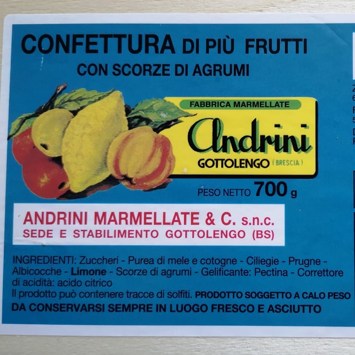 photo of Andrini Confettura di più frutti shared by @donabont on  31 Jan 2022 - review