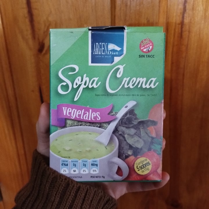 photo of ArgenDiet Sopa Crema shared by @nazarenamorello on  10 Jul 2022 - review