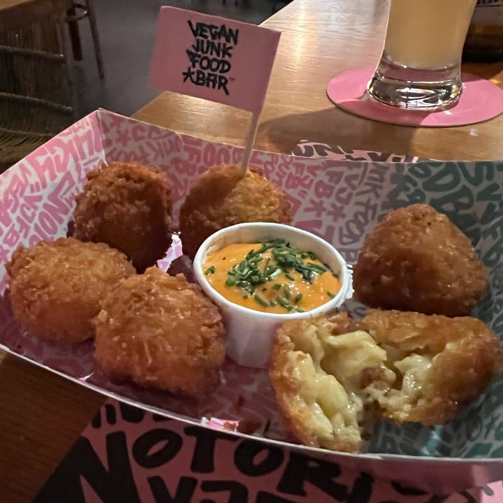 photo of Vegan Junk Food Bar Mac & cheeze balls shared by @rikesh on  31 Aug 2022 - review