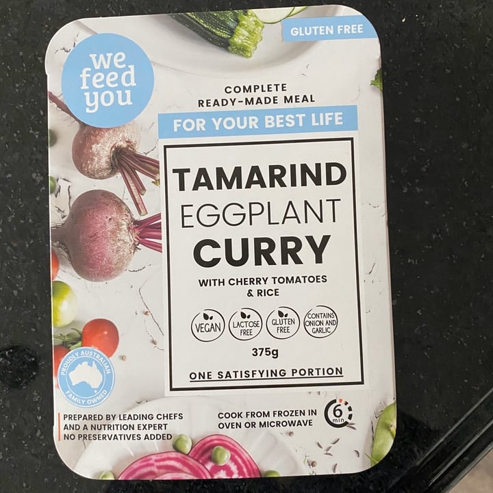 photo of We Feed You Tamarind Eggplant Curry shared by @moniquecourtney on  20 Apr 2020 - review