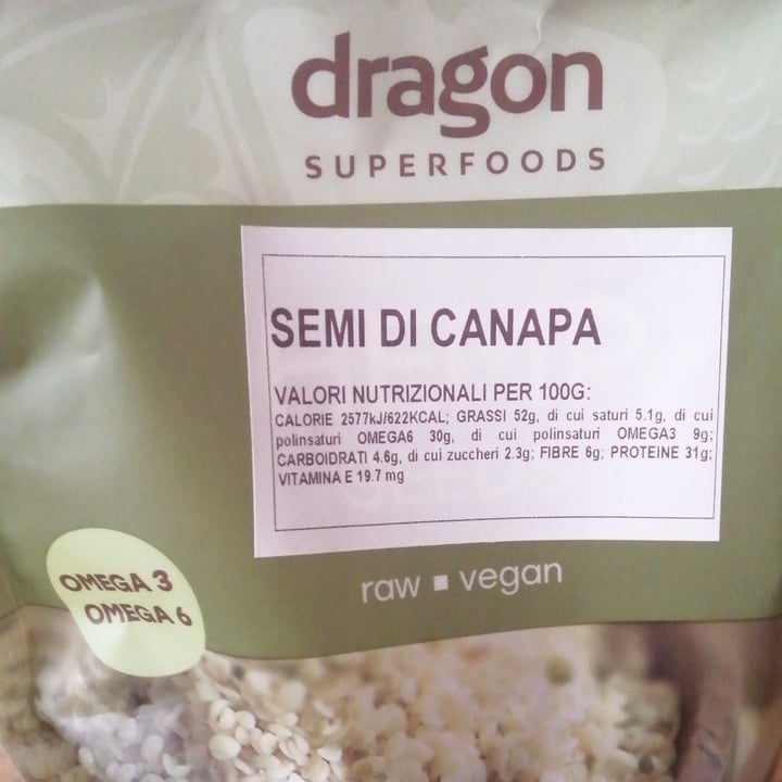 photo of Dragon Superfoods Hemp seeds shared by @chiaraveg92 on  23 Nov 2021 - review