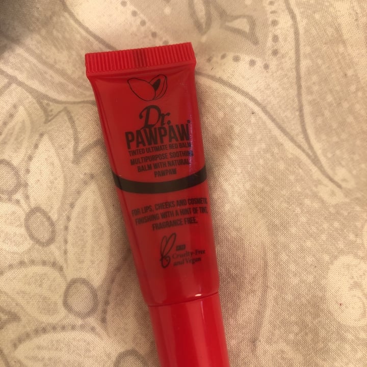 photo of Dr. PawPaw Multipurpose Soothing Balm with Natural Pawpaw - Tinted Ultimate Red Balm shared by @lizzieatk on  09 Sep 2020 - review