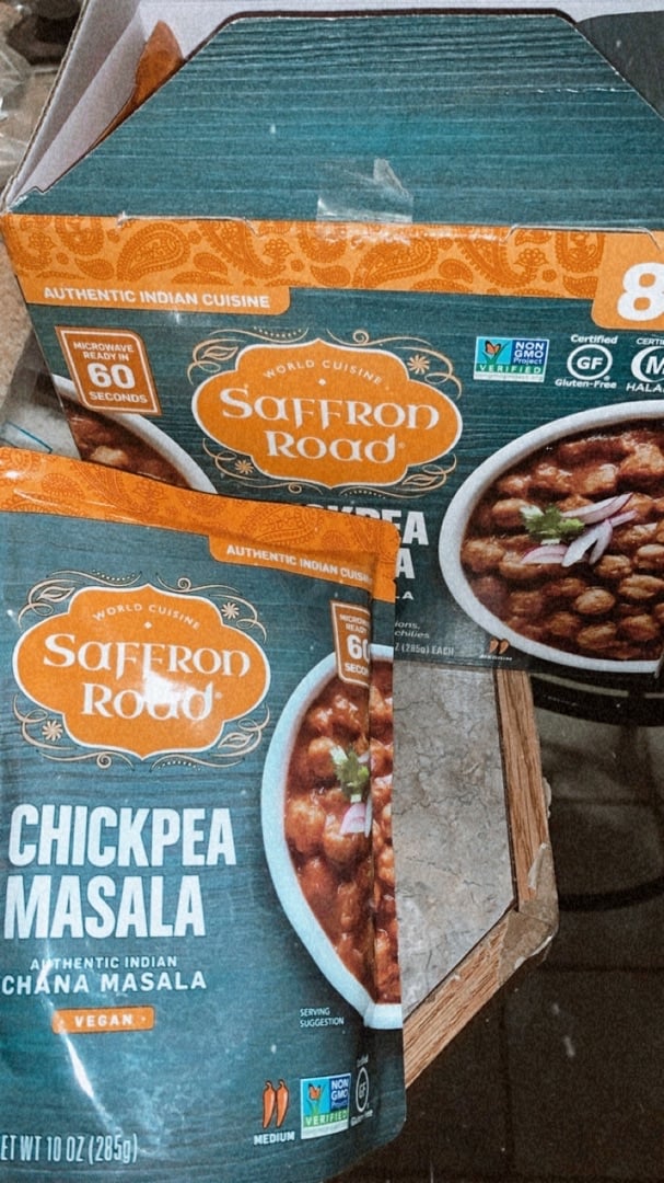 photo of Saffron Road Chickpea Masala shared by @ryleighkrystal on  02 Apr 2020 - review