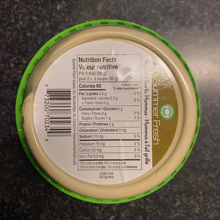 review photo of Summer Fresh Roasted garlic hummus shared by @happybunnyxo on 08 Dec 2022 - review