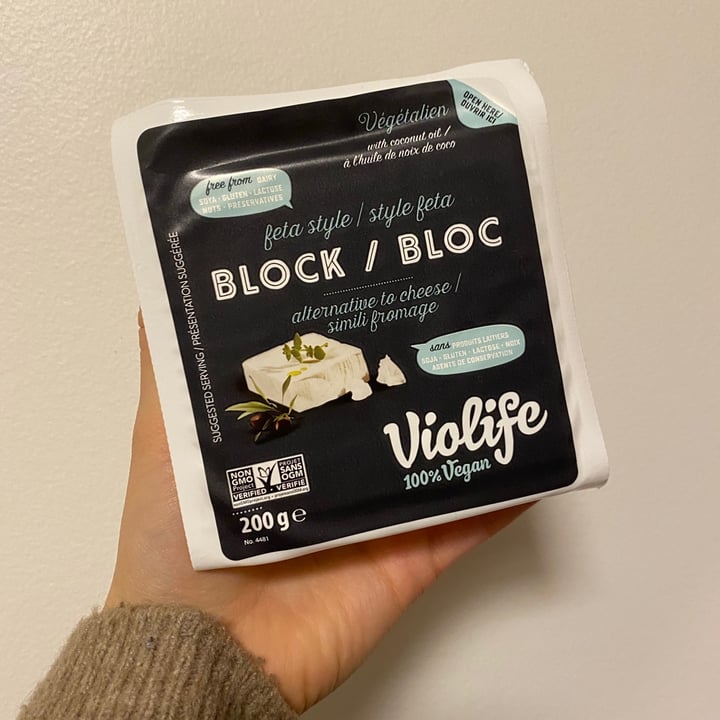 review photo of Violife Feta Block - Greek White shared by @kturcotte on 08 Feb 2021 - review