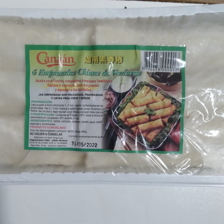 review photo of Canaán Empanadas Chinas De Verdura shared by @saragr on 06 Jul 2021 - review