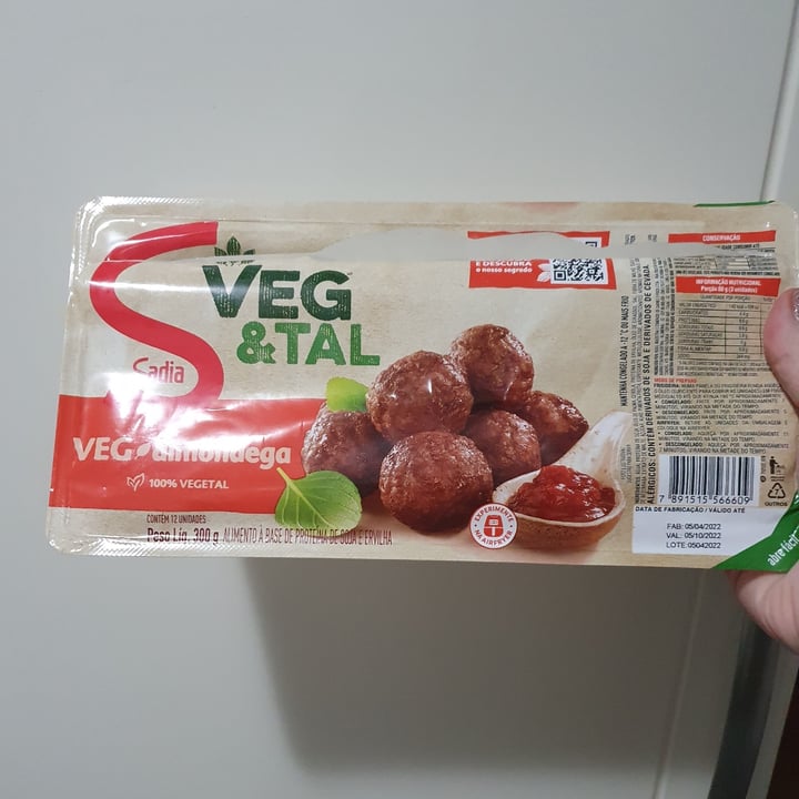 review photo of Sadia VEG Almôndega shared by @loyraa14 on 12 Jul 2022 - review
