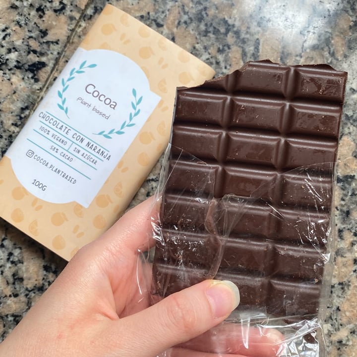 photo of Cocoa Plant Based Chocolate con naranja shared by @denisezeta on  03 Dec 2021 - review