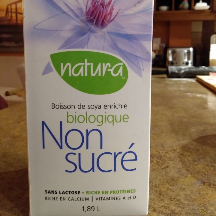 photo of Natura Fortified Organic Soy Beverage unsweetened shared by @alexfoisy on  06 Dec 2021 - review