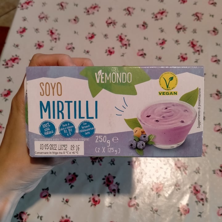 photo of Vemondo blueberry yogurt shared by @inesbensadok on  05 May 2022 - review