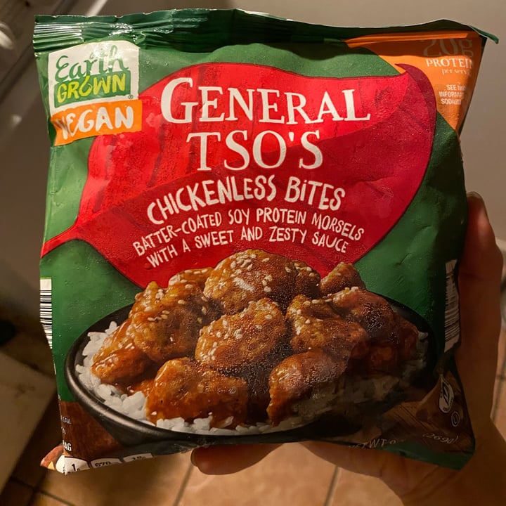 photo of Earth Grown General Tso’s Chickenless Bites shared by @jetfueljuliette on  23 Oct 2022 - review