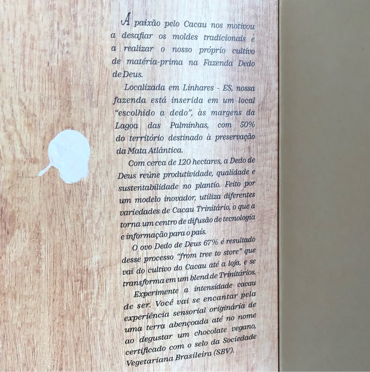 review photo of Bendito Cacao Bendito Cacao Dedo de Deus shared by @kellychris on 11 Jun 2022 - review
