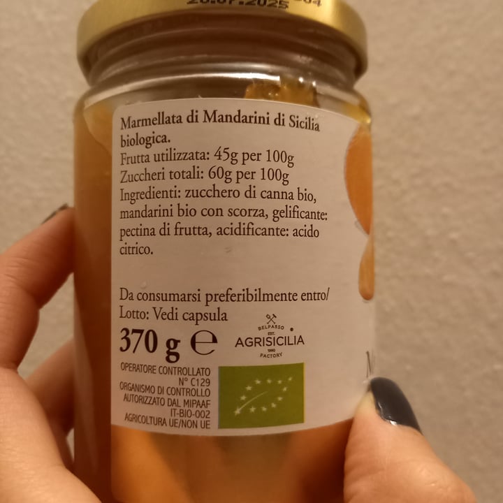 photo of BioSicilia Marmellata  Di mandarini biologici shared by @martiardi on  05 Dec 2021 - review