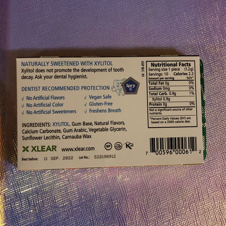 photo of Spry Sugar Free Gum shared by @martina on  07 Feb 2021 - review