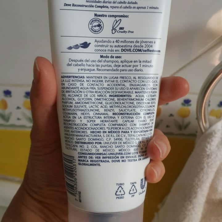 review photo of Dove Súper Hidratante Reconstrucción shared by @chumis2020 on 20 Apr 2021 - review
