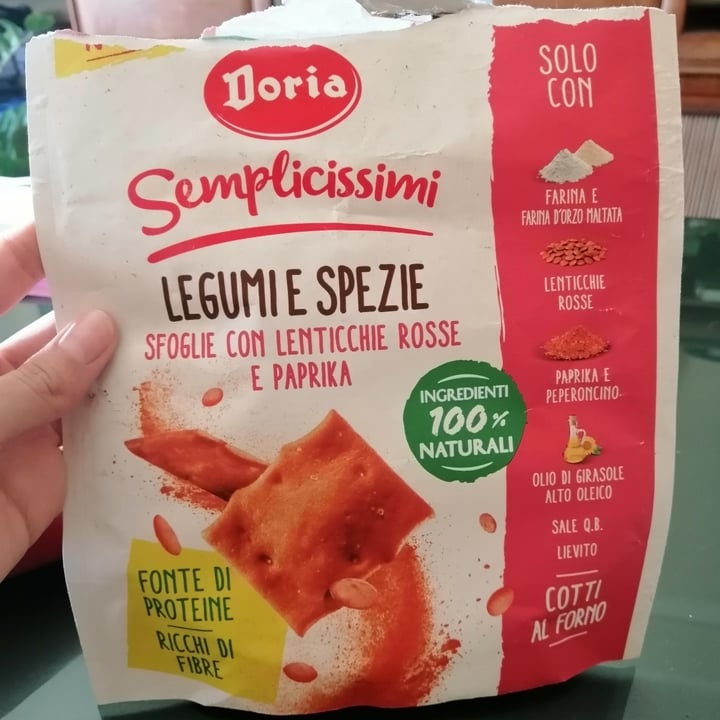 photo of Doria Semplicissimi Legumi e spezie Sfoglie con Lenticchie Rosse e Paprika shared by @aura7 on  23 May 2022 - review