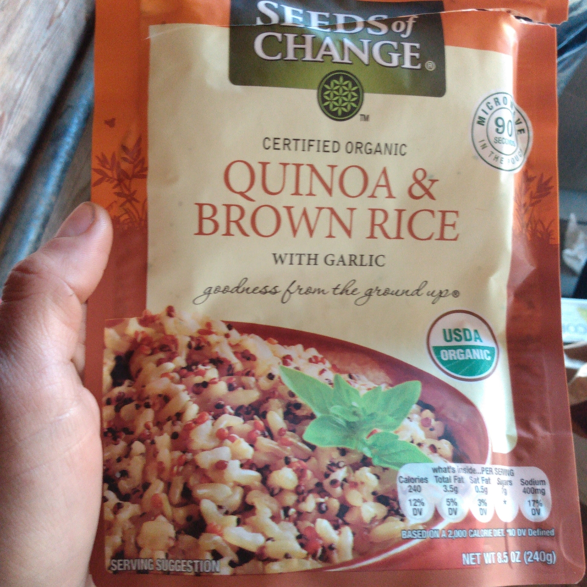Seeds of Change Quinoa and Brown Rice with Garlic Reviews abillion