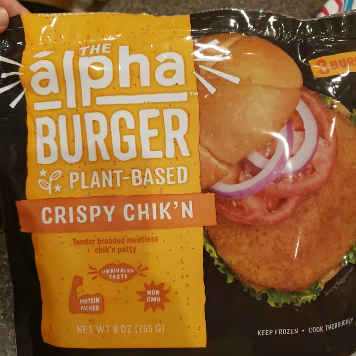 photo of Alpha Foods Crispy Chik'n Burger shared by @veganess2020 on  30 Jan 2021 - review