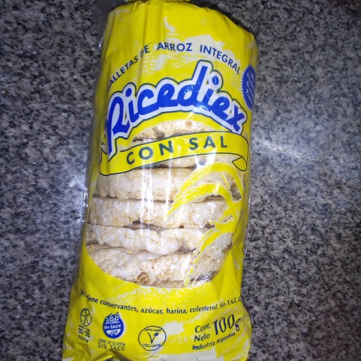 photo of Ricediex Galletas de arroz con sal shared by @naatycorrea on  20 Oct 2020 - review