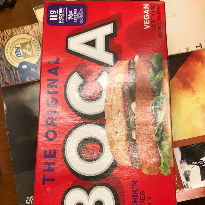 review photo of Boca Vegan Patties vegan burguer patties shared by @angiedettoni on 01 May 2022 - review