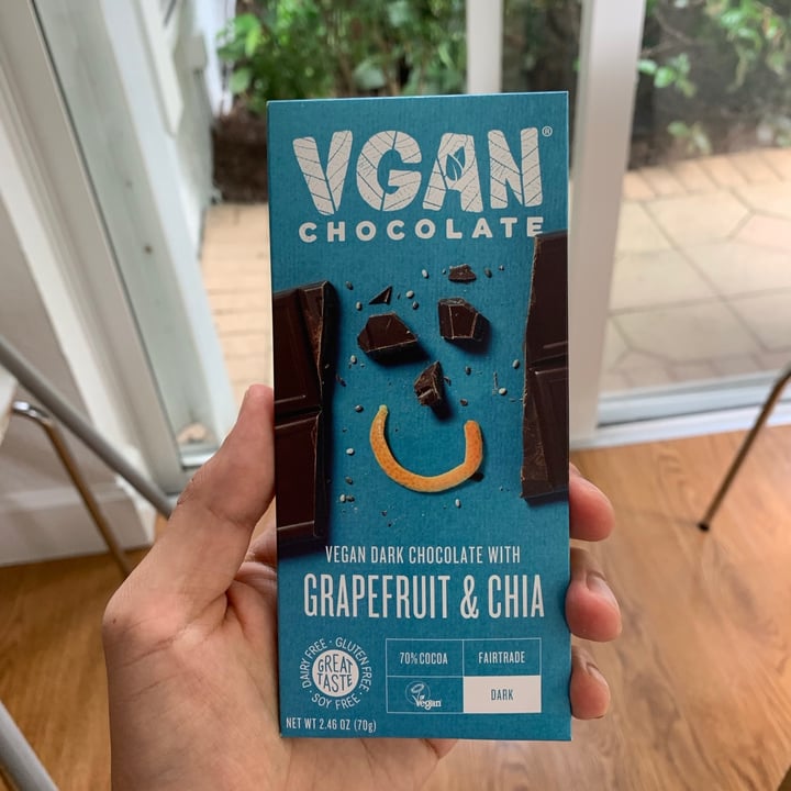 photo of VGAN Chocolate Vegan Dark Chocolate with Grapefruit and Chia shared by @cayo on  04 Aug 2021 - review