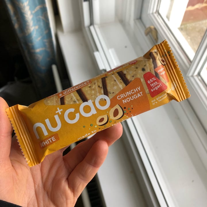 photo of Nucao White Crunchy Nougat shared by @yourlocalvegan on  21 Apr 2022 - review