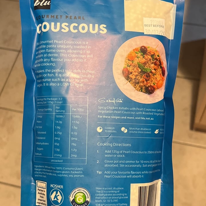 photo of blu pearl couscous shared by @marco- on  03 Aug 2022 - review