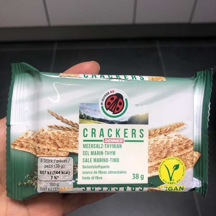 review photo of denner crackers Crackers Meersalz-Thymian shared by @cristianealvescosta on 11 May 2022 - review