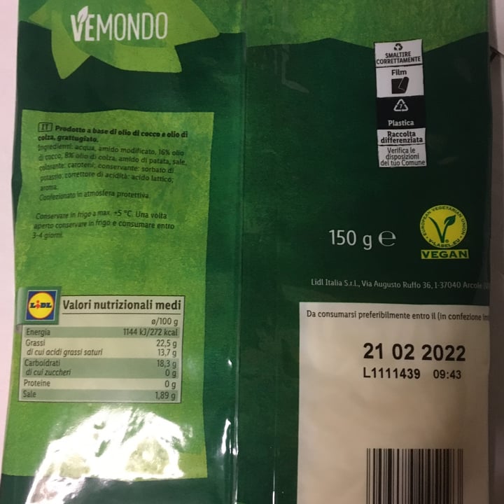 photo of Vemondo Grattugiato Vegano shared by @theunicornishere on  19 Jan 2022 - review