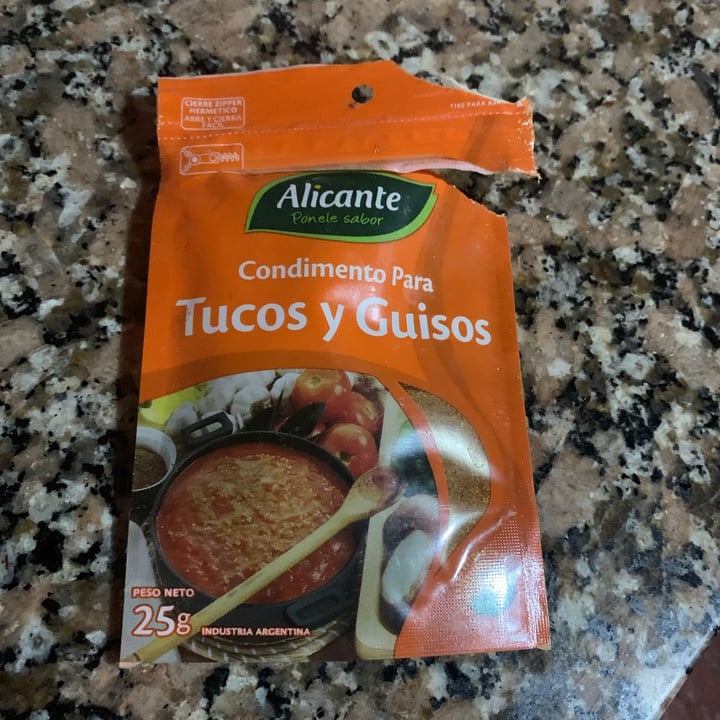 photo of Alicante Condimento para Tucos y Guisos shared by @aby2648n on  29 Nov 2020 - review