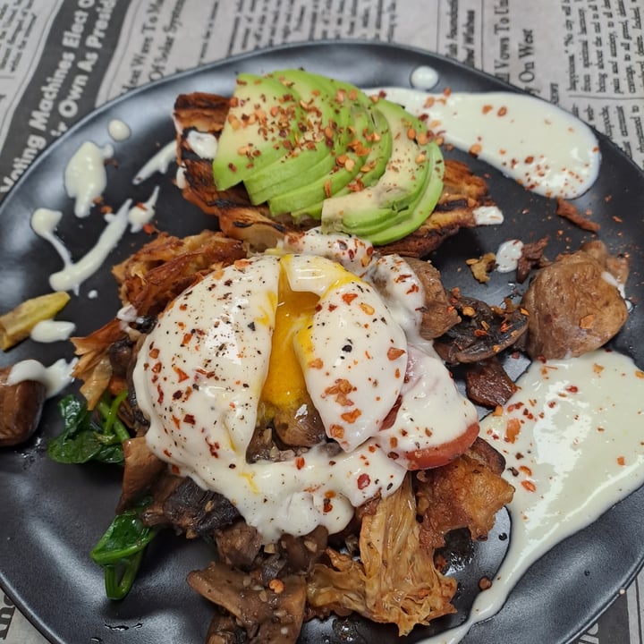 review photo of Vegan Streetfood Deli - Obs Eggs Benedict shared by @thecuriousamateur on 04 Jul 2022 - review