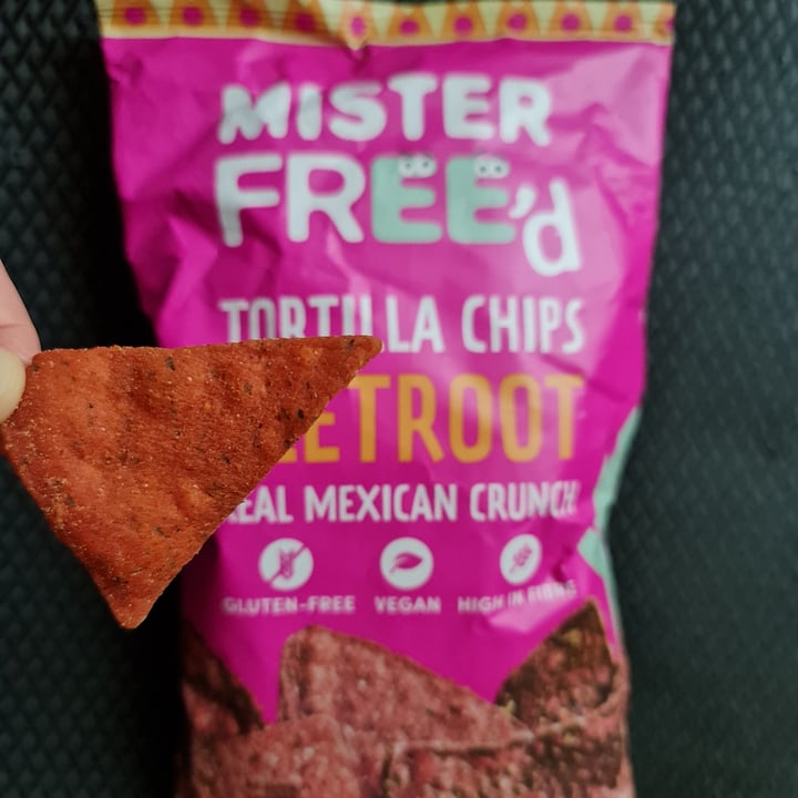 photo of Mister Free'd Tortilla Chips Beetroot with Onion shared by @fitsarah on  06 Apr 2021 - review