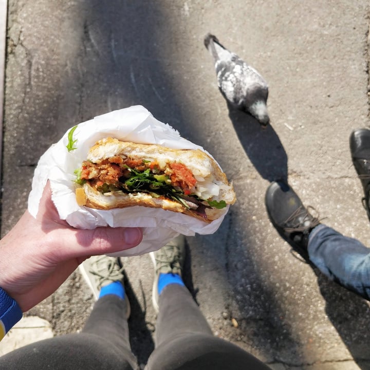 photo of Trang Bakery and Cafe Vegan Crispy Pork Roll / Banh Mi shared by @melbournevegan on  27 Jul 2021 - review
