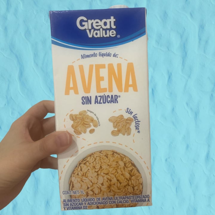 photo of Great Value  alimento liquido de avena shared by @azaliaag on  27 Jun 2022 - review