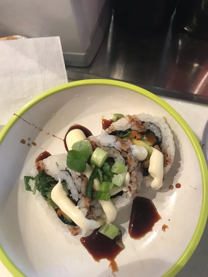 photo of YO! Sushi Teriyaki burger shared by @plantbasedkat on  03 Apr 2019 - review