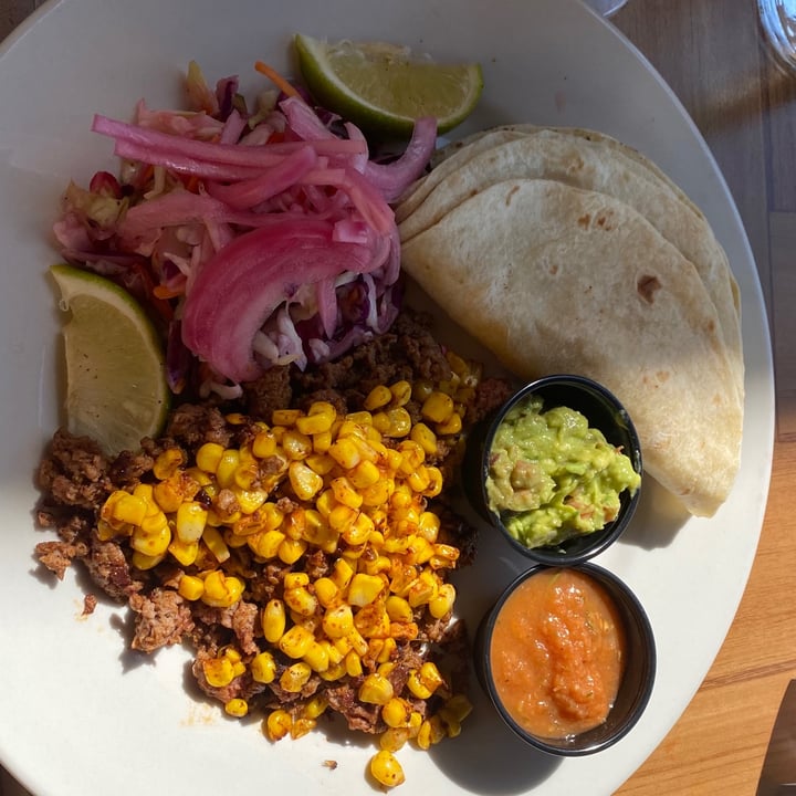 photo of Upland Brewing Co Impossible Chorizo Tacos shared by @vpruitt on  21 Aug 2020 - review