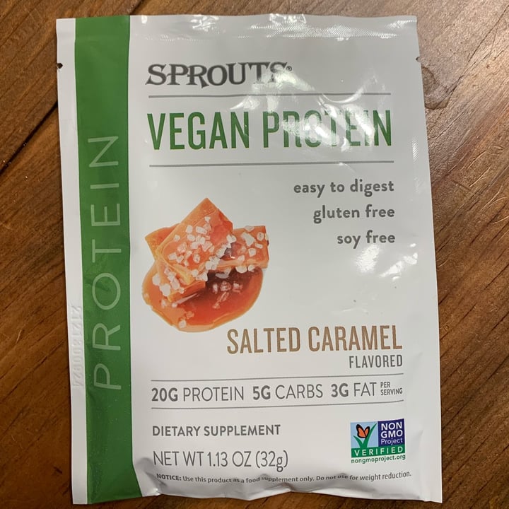photo of Sprouts Farmers Market Vegan Protein Powder Salted Caramel shared by @roserose on  06 Feb 2022 - review