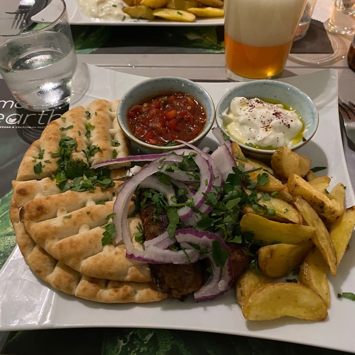 photo of Mother Earth - Healthy Vegan & Vegetarian Restaurant Vegan Gyros Plate shared by @allesio on  02 Aug 2021 - review