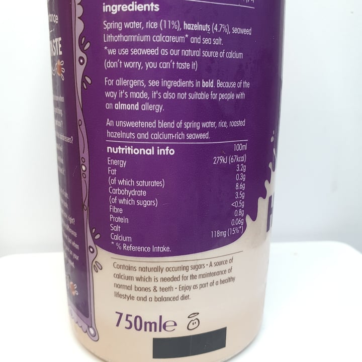 review photo of Innocent Dairy Free Hazelnut Mylk Unsweetened shared by @mikisle on 17 Dec 2021 - review